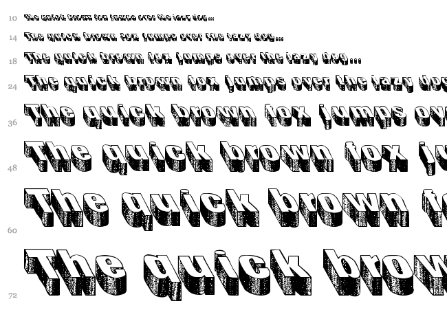 Blog the Impaler font waterfall